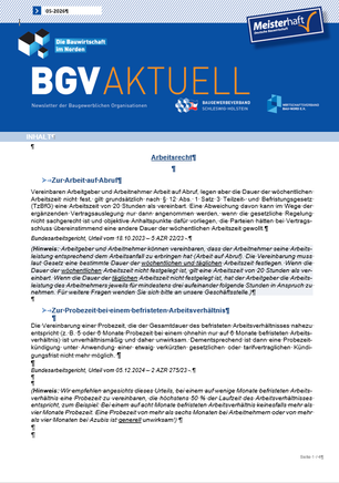Auszug Newsletter November 2025