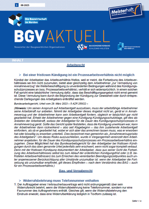 Auszug Newsletter Juni 2025