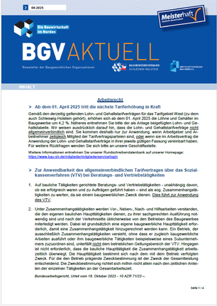 Auszug Newsletter November 2023